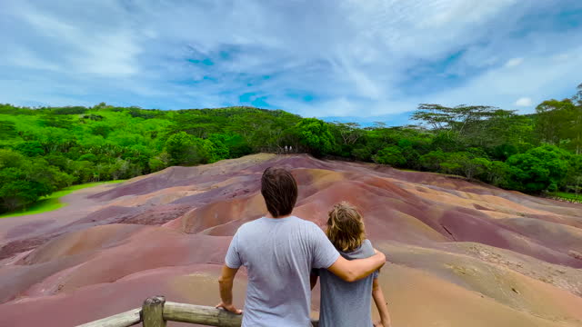Famille profitant de la vie à l’île Maurice