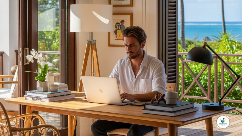 Un entrepreneur indépendant à l'île Maurice