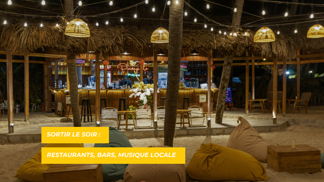restaurants, bars, musique locale mauricien